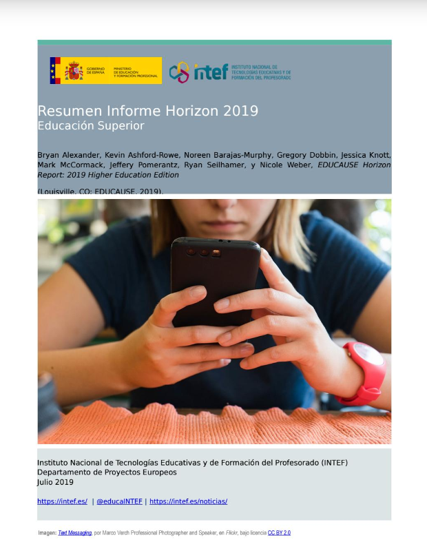 Informe Horizon 2019 - INTEF