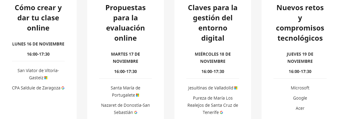 Oferta de webinars de Xenon