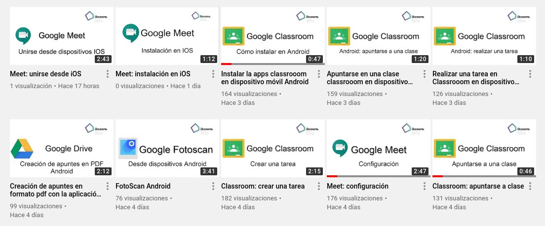 Canal ikasNOVA en YouTube